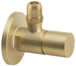 SAPHO sarokszelep rozettával, 1/2"x3/8", matt arany (SL019) (SL019)