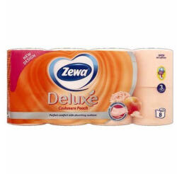 Toalettpapír 3 rétegű 150 lap/tekercs 8 tekercs/csomag Zewa Cashmere Peach - tobuy