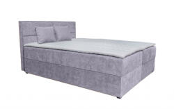 Miló Bútor Aramis boxspring ágy, középszürke (180 cm) - smartbutor