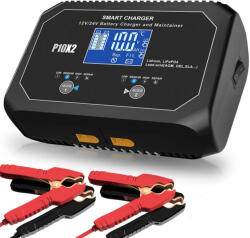 HTRC P10X2 12V 10A - 24V 5A 2 csatornás ólom és LiFePO4 akkutöltő
