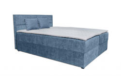 Miló Bútor Aramis boxspring ágy, világoskék (180 cm) - smartbutor