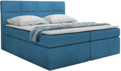 Miló Bútor TYP57 boxspring ágy, azúrkék - smartbutor - 455 730 Ft