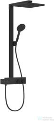 Hansgrohe RAINDANCE E Showerpipe 300 1jet termosztátos zuhanyrendszer, matt fekete 27361670 (27361670)