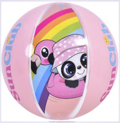SunClub felfújható strandlabda Panda rózsaszín 40cm (53014-2)