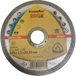 Klingspor EDGE vágókorong 125 x 1, 2 x 22, 23 mm egyenes ( fém, alu ) (KL355379) - hardtools