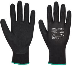 Portwest A335 Dermi-Grip NPR15 Nitril Sandy kesztyű Fekete - L (PW-A335K8RL)
