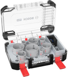 Bosch PRO Multi Material PC Plus körkivágó készlet befogóval, 11 részes, 25, 32, 40, 54, 60, 68, 76, 86 (2608594430) - hardtools