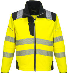 Portwest T402 PW3 Hi-Vis Softshell kabát Sárga/Fekete - S (PW-T402YBRS) - hardtools