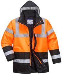 Portwest S467 Hi-Vis Kéttónusú Traffic kabát Narancs/Fekete - S (PW-S467OBRS) - hardtools