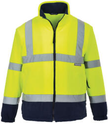 Portwest F301 Láthatósági kontraszt polár pulóver Sárga/Navy - 4XL (PW-F301YNR4XL) - hardtools