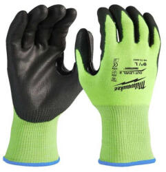 Milwaukee Hi-Vis láthatósági védőkesztyű 2/B vágási szint 8/M (4932479922)