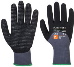 Portwest A353 DermiFlex Ultra Plus kesztyű Szürke/Fekete - S (PW-A353G8RS)