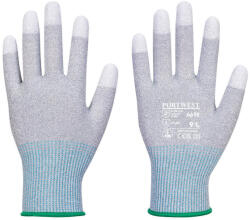 Portwest A698 MR13 ESD PU ujjvégmártott kesztyű - 12 pár/csomag Szürke/Fehér - XXL (PW-A698G6RXXL) - hardtools