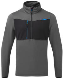 Portwest T755 WX3 félzippzáras polár Mole szürke - L (PW-T755MGRL) - hardtools