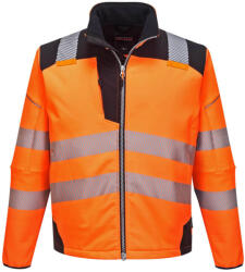 Portwest T402 PW3 Hi-Vis Softshell kabát Narancs/Fekete - 4XL (PW-T402OBR4XL) - hardtools