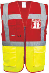 Portwest C276 Paris Executive mellény Sárga/Piros - M (PW-C276YREM) - hardtools