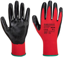 Portwest A310 Flexo Grip nitril kesztyű Piros/Fekete - S (PW-A310R8RS)