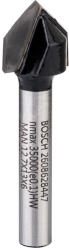 Bosch Keményfém V-horonymaró szár: 6 mm D: 12, 7 L: 12, 4 G: 45 szög: 90 fok keményfához (2608628447) - hardtools