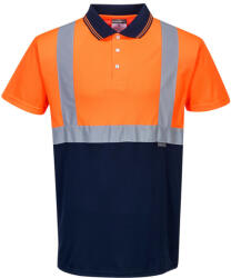 Portwest S479 Kéttónusú pólóing Narancs/Navy - 3XL (PW-S479ONRXXXL) - hardtools