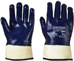 Portwest A302 Csuklóig mártott nitril kesztyű Navy - XXL (PW-A302NARXXL)