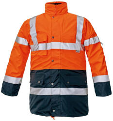 CERVA BI ROAD láthatósági munkavédelmi kabát narancs/sötétkék L (0301001941003) - hardtools