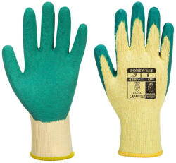 Portwest A150 Classic Grip latex kesztyű Sárga/Zöld - XL (PW-A150GNRXL)