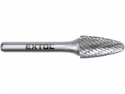 Extol keményfém turbómaró (rotormaró), íves, kerek orrú, átmérő 12×25mm/szár 6mm, kere (8703755)