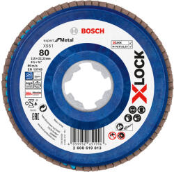 Bosch Metal X551 X-Lock legyezőtárcsa 115mm, 22, 23 G80 sarokcsiszolókhoz (2608619813)