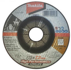 Makita csiszolótárcsa inox 115x7, 2mm AZ24N Long life (B-56378) - hardtools