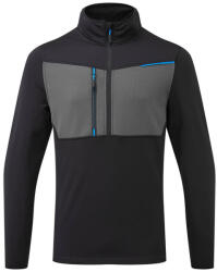 Portwest T755 WX3 félzippzáras polár Fekete - M (PW-T755BKRM) - hardtools