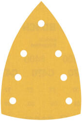 Bosch C470 csiszolópapír multicsiszolókhoz, fa, festék 100x150mm, P400, 7 lyuk, 10db (2608901167)