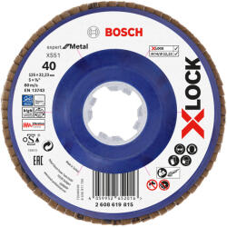 Bosch Metal X551 X-Lock legyezőtárcsa 125mm, 22, 23 G40 sarokcsiszolókhoz (2608619815)