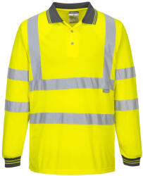 Portwest S277 Hi-Vis hosszú ujjú pólóing Sárga - 4XL (PW-S277YER4XL) - hardtools