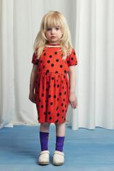 Mini Rodini gyerek pamutruha Dots piros, midi, harang alakú, 2525010042 - piros 68-74