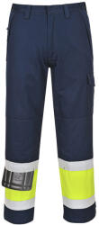 Portwest MV26 Hi-Vis Modaflame nadrág Sárga/Navy - XXL (PW-MV26YNTXXL) - hardtools