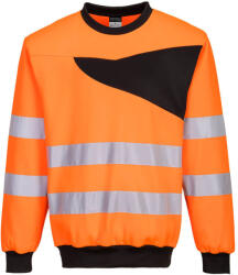 Portwest PW277 PW2 terített nyakú láthatósági pulóver Narancs/Fekete - S (PW-PW277OBRS) - hardtools