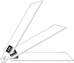 AEG szablyafűrészlap 150x2, 5mm 3db (4932318127) - hardtools