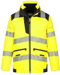 Portwest PW367 PW3 Hi-Vis 5-in-1 kabát Sárga/Fekete - XXL (PW-PW367YBRXXL) - hardtools