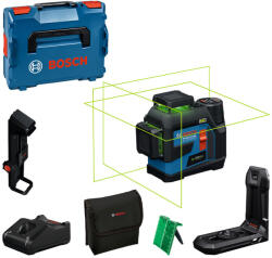 Bosch GLL 12V-100-33 CG zöld vonallézer + LB10+DK20+GBA12V 2.0Ah akku+GAL12-40 + L-boxx (0601065401) - hardtools