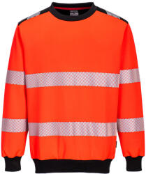 Portwest PW379 PW3 Hi-Vis környakú pulóver Piros/Fekete - XXL (PW-PW379RBKXXL) - hardtools