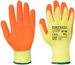 Portwest A150 Classic Grip latex kesztyű Sárga/Narancs - L (PW-A150ORRL)