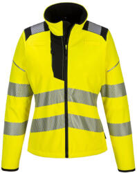 Portwest PW381 PW3 Hi-Vis női Softshell Sárga/Fekete - XS (PW-PW381YBRXS) - hardtools