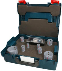 Bosch PRO Multi Material PC Plus körkivágó készlet befogóval, 11 részes, 22, 25, 30, 35, 40, 51, 68, 83 (2608594432) - hardtools