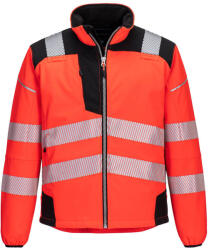 Portwest T402 PW3 Hi-Vis Softshell kabát Piros/Fekete - 3XL (PW-T402RBKXXXL) - hardtools
