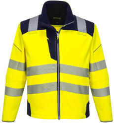 Portwest T402 PW3 Hi-Vis Softshell kabát Sárga/Navy - XXL (PW-T402YNRXXL) - hardtools