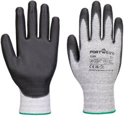 Portwest A124 Grip 13 PU gyémántkötésű kesztyű (12 pár) Szürke/Fekete - L (PW-A124G8RL) - hardtools