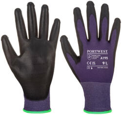 Portwest A195 Kesztyű érintőképernyős eszközökhöz - PU Bíbor/Fekete - XXL (PW-A195U8RXXL)