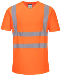 Portwest S179 Hi-Vis pamut póló pamut hálós betétes póló S/S Narancs - 3XL (PW-S179ORRXXXL) - hardtools