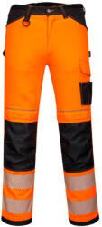 Portwest PW385 PW3 Hi-Vis női stretch munkanadrág Narancs/Fekete - 32 (PW-PW385OBR32) - hardtools