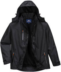 Portwest S555 Outcoach esőkabát Fekete - 4XL (PW-S555BKR4XL) - hardtools